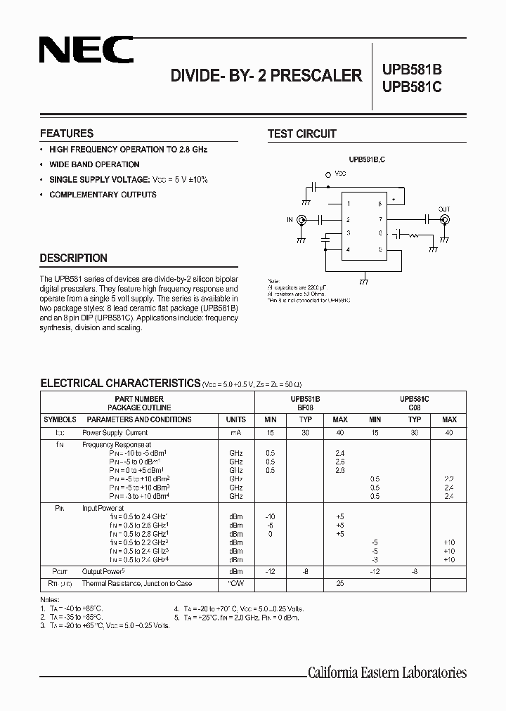 UPB581B_534936.PDF Datasheet