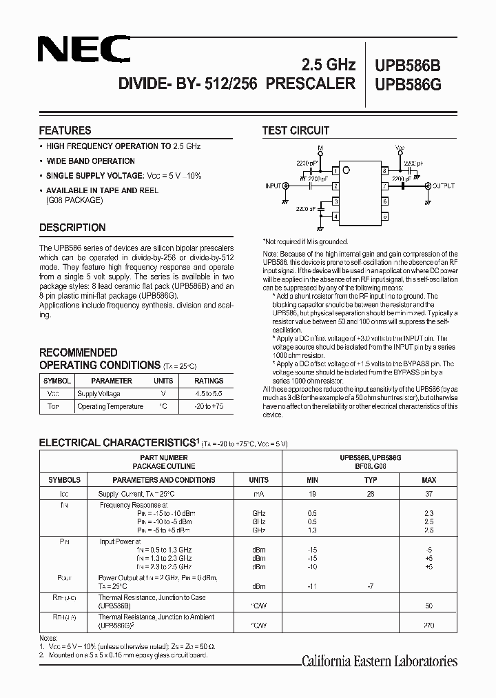 UPB586B_518333.PDF Datasheet