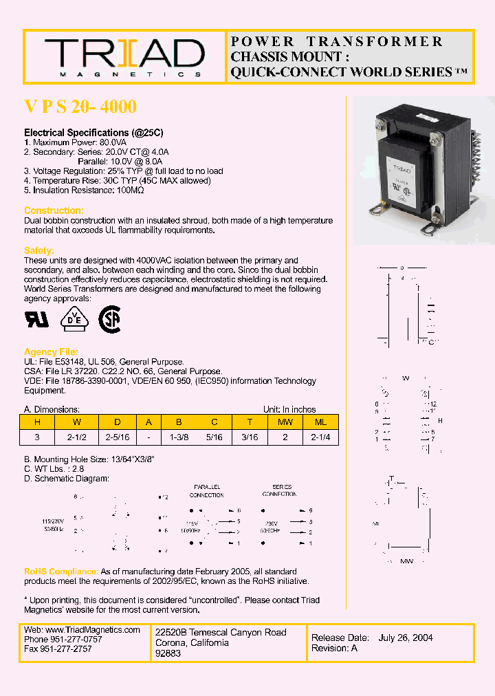 VPS20-4000_527040.PDF Datasheet