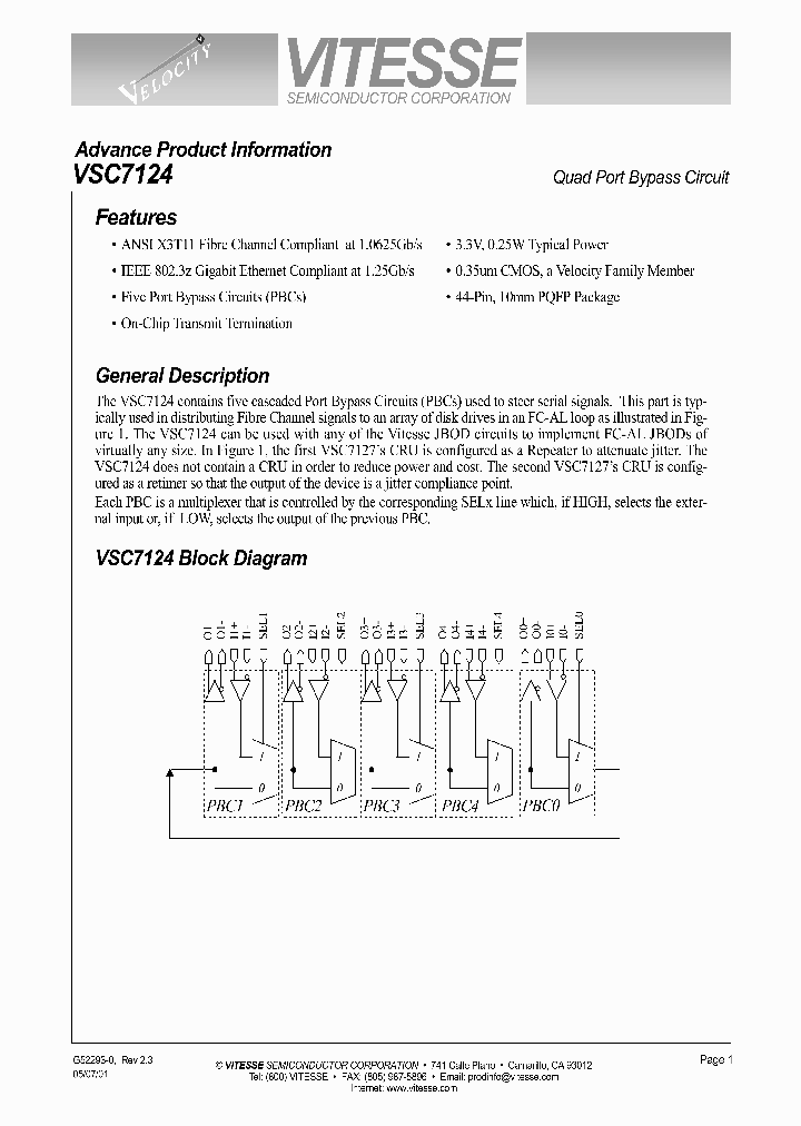 VSC7124_540887.PDF Datasheet