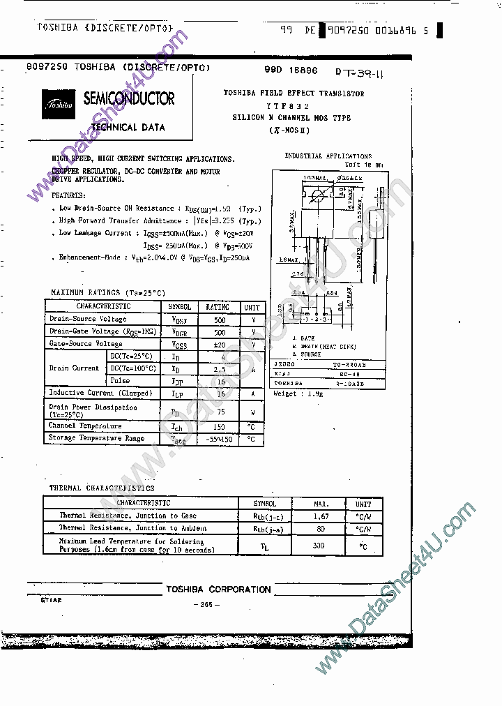 YTF832_524064.PDF Datasheet
