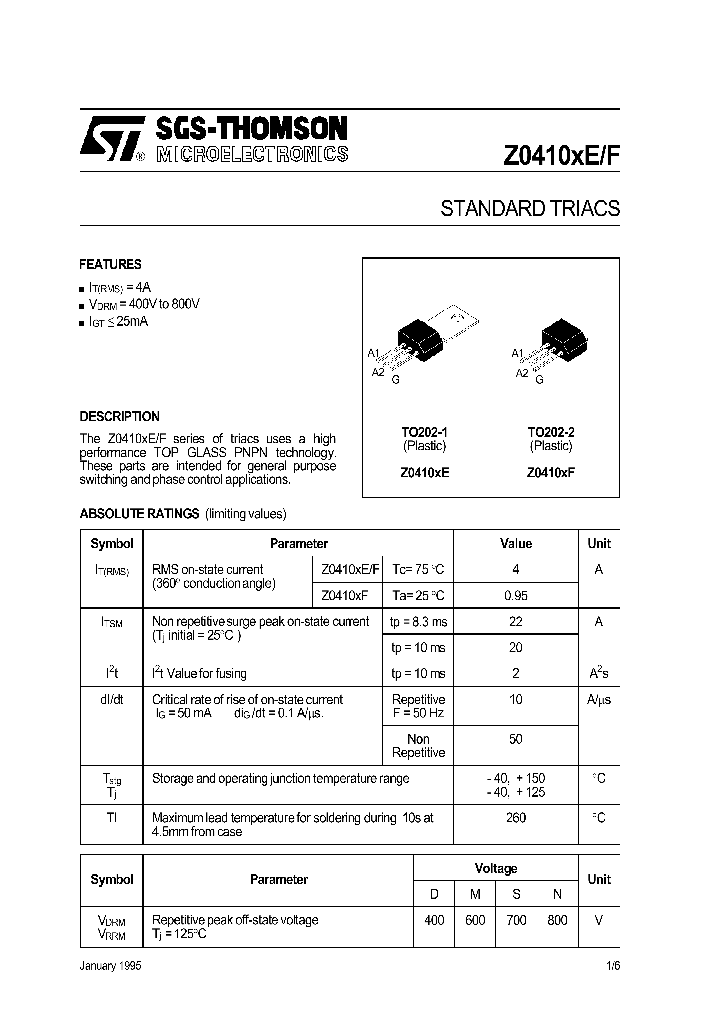 Z0410DE_516860.PDF Datasheet