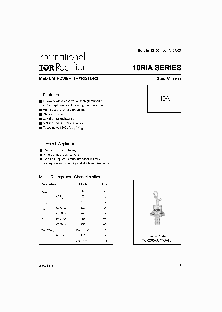 10RIA40_730127.PDF Datasheet