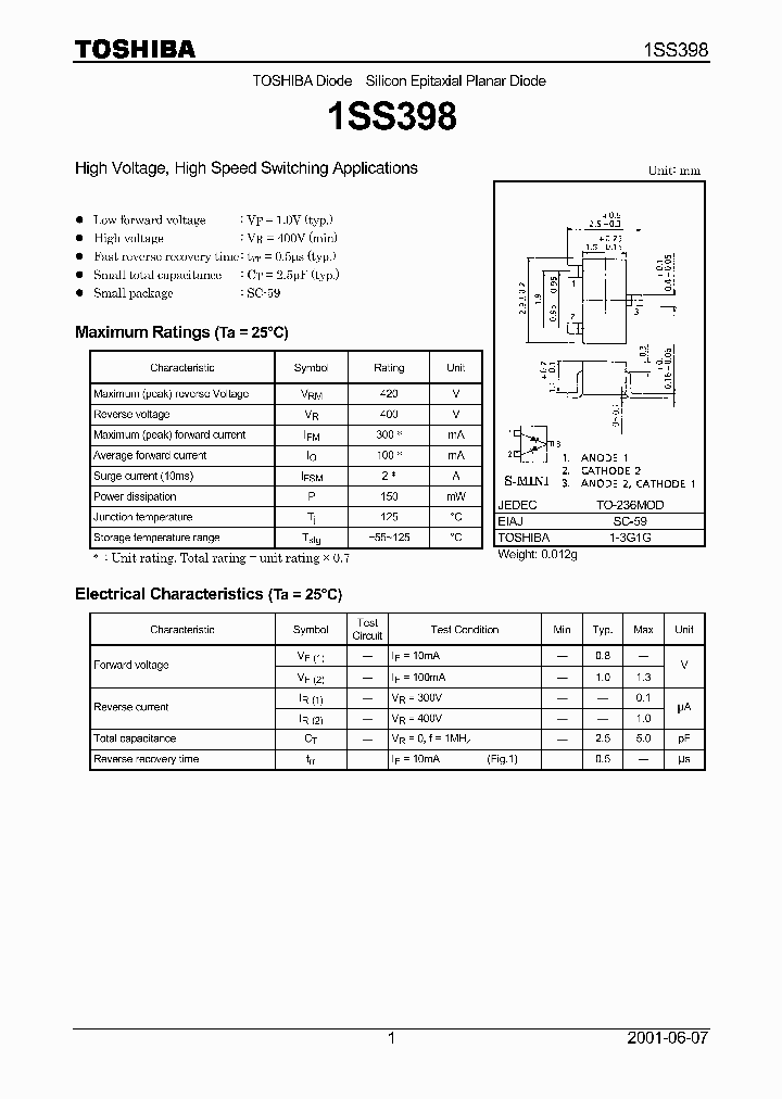 1SS398_582460.PDF Datasheet
