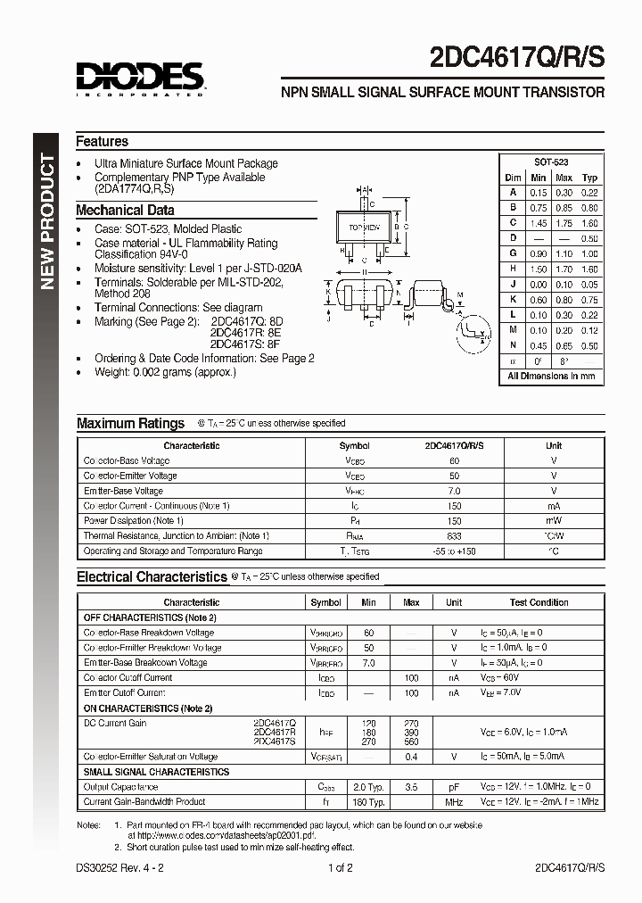 2DC4617Q_728718.PDF Datasheet