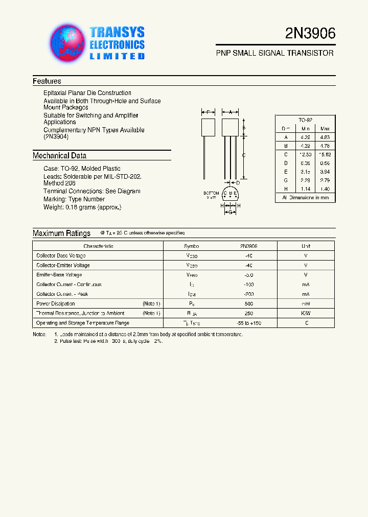 2N3906_737099.PDF Datasheet