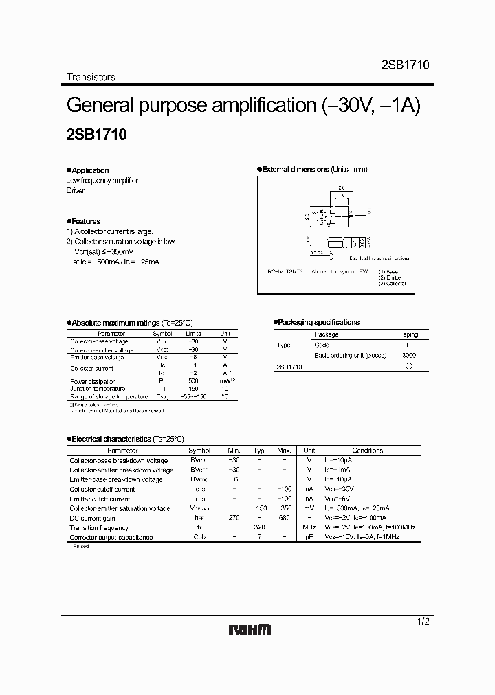 2SB1710_724706.PDF Datasheet