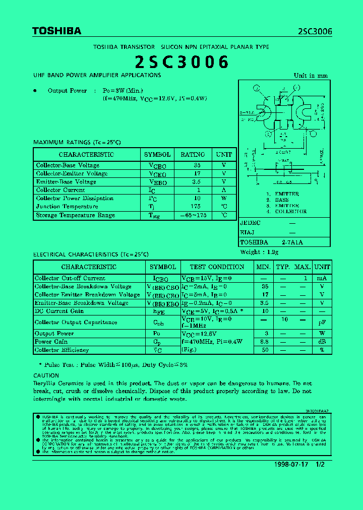 2SC3006_572033.PDF Datasheet