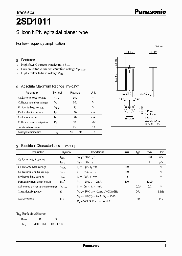 2SD1011_777911.PDF Datasheet