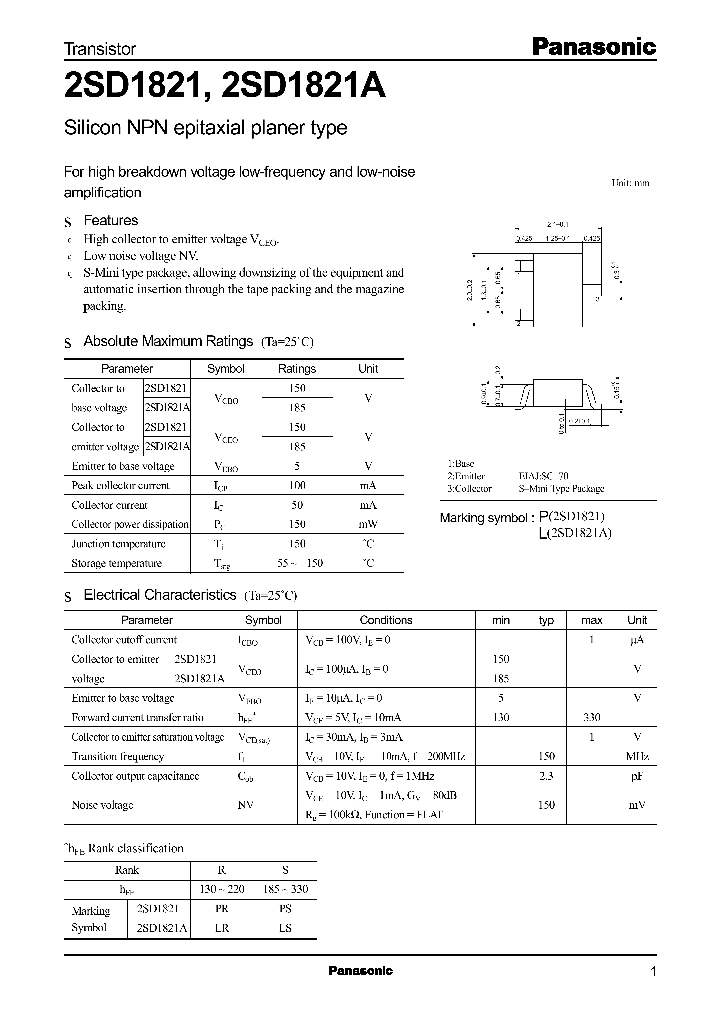 2SD1821A_359249.PDF Datasheet