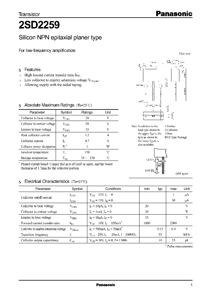 2SD2259_560378.PDF Datasheet