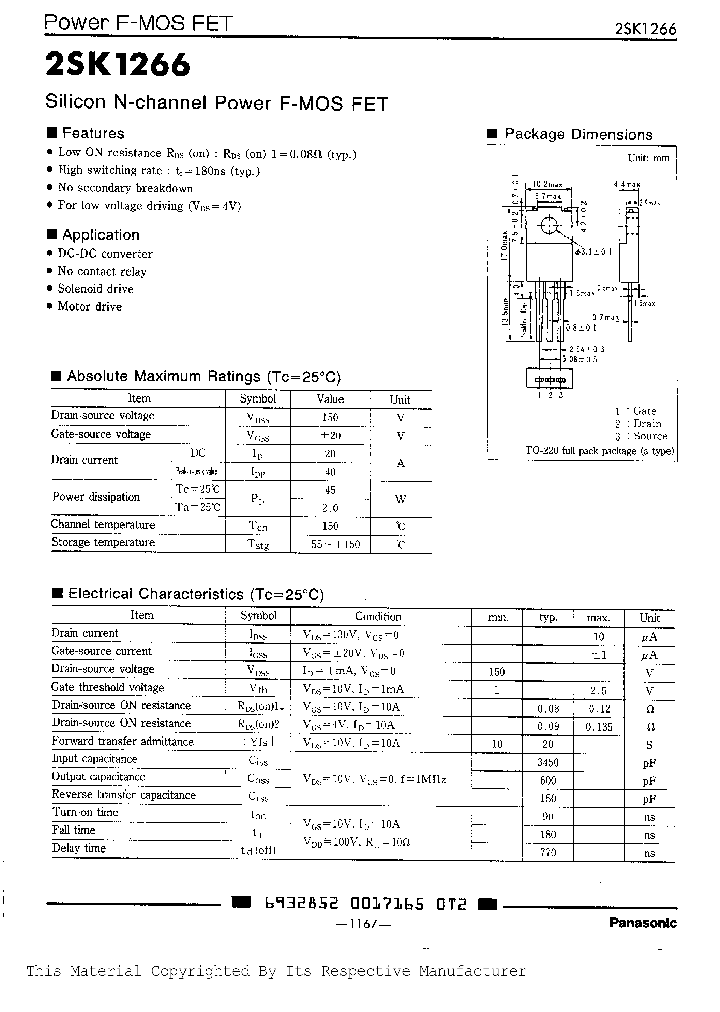 2SK1266_770168.PDF Datasheet