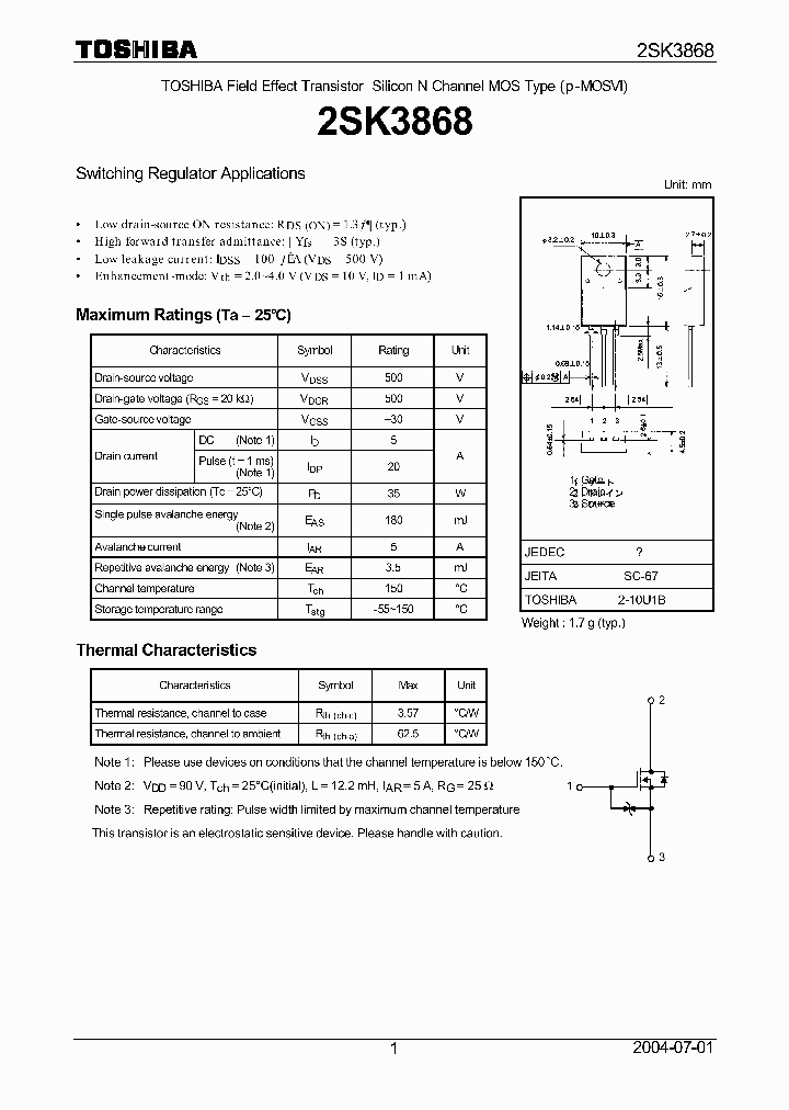 2SK3868_590437.PDF Datasheet
