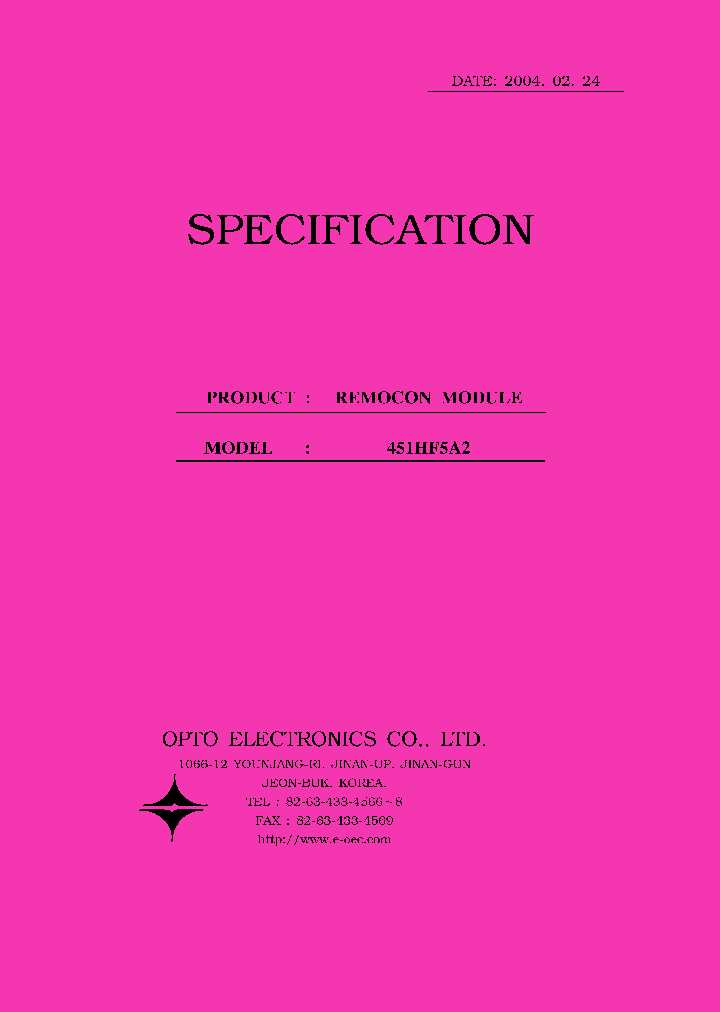 451HF5A2_630962.PDF Datasheet