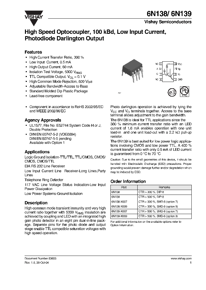 6N139_559615.PDF Datasheet