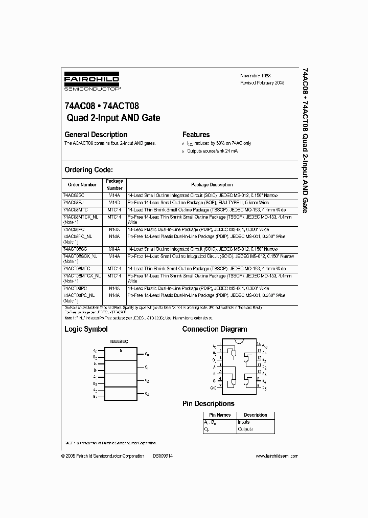 74AC08SC_568727.PDF Datasheet