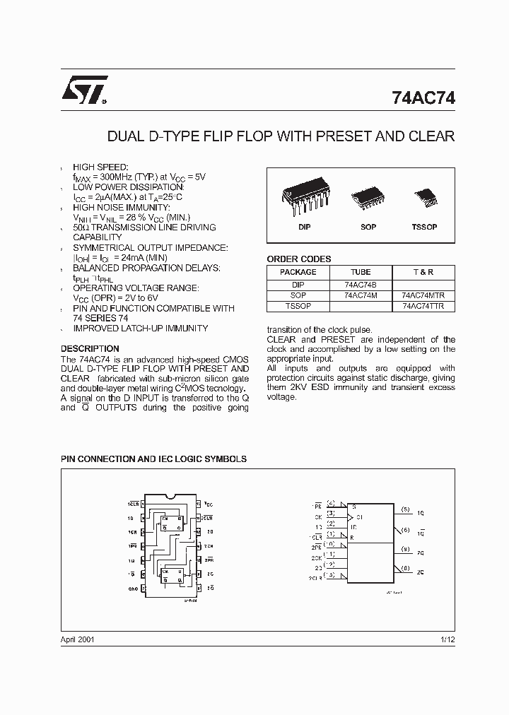 74AC74TTR_630975.PDF Datasheet