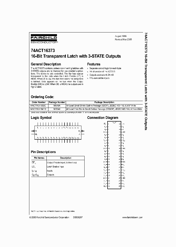 74ACT16373SSC_723013.PDF Datasheet