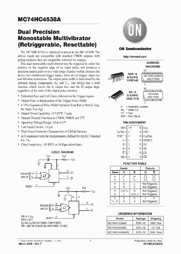 MC74HC4538_133568.PDF Datasheet