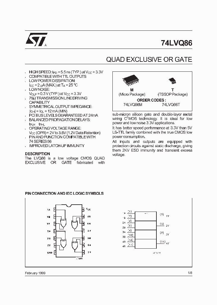 74LVQ86M_721647.PDF Datasheet