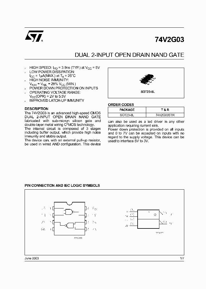 74V2G03STR_664760.PDF Datasheet