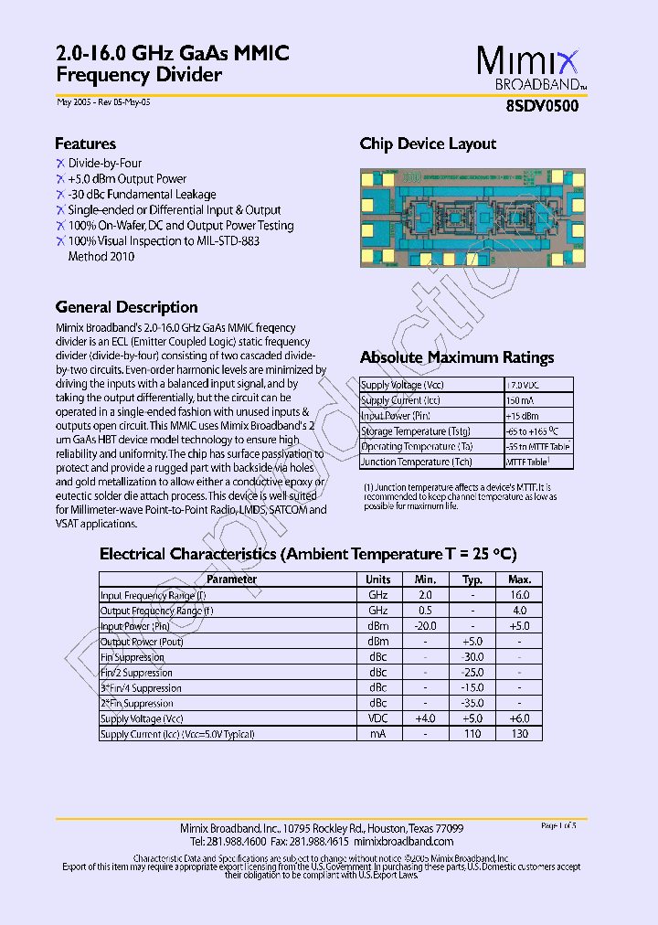 8SDV0500_626328.PDF Datasheet