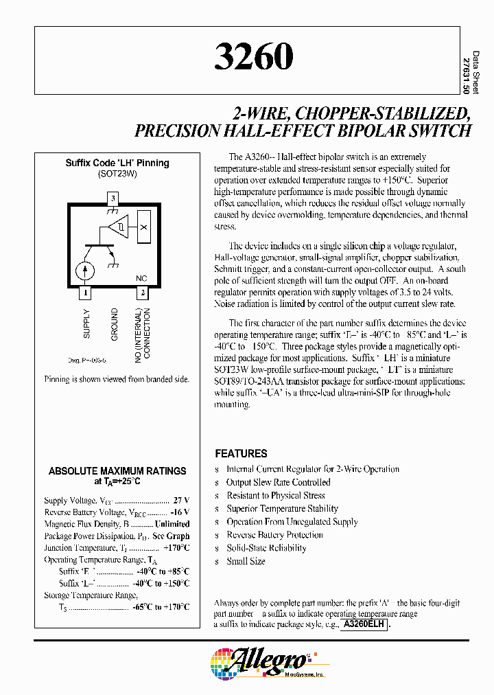 A3260ELHLT_762405.PDF Datasheet