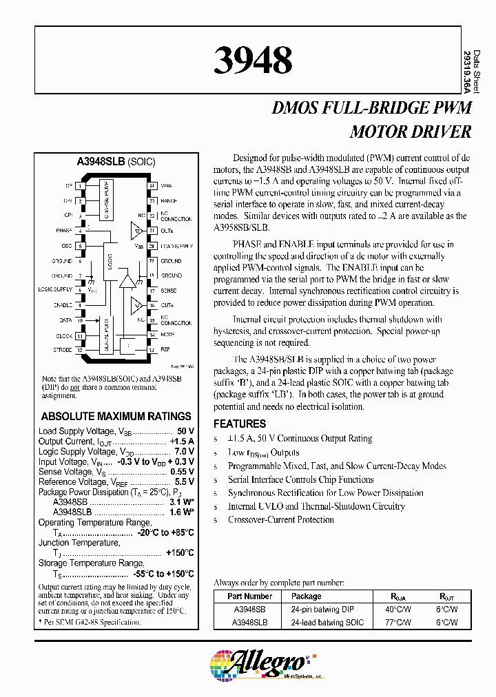 A3948SLB_580406.PDF Datasheet