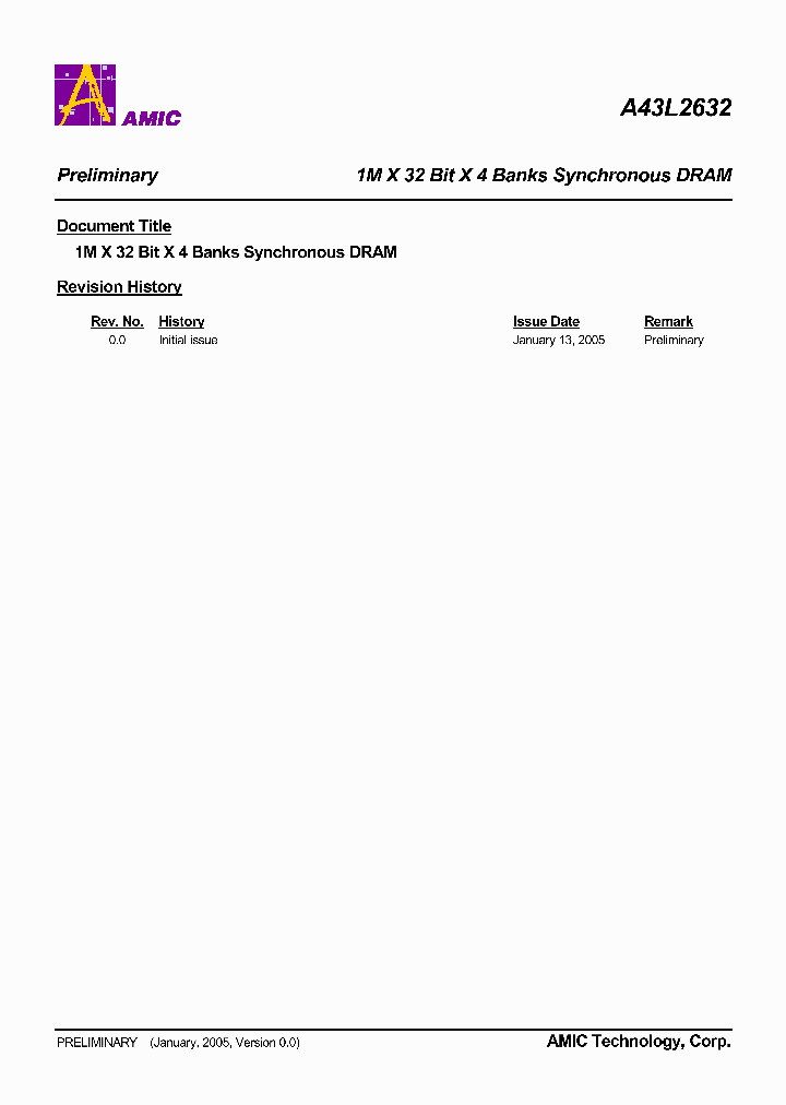 A43L2632_688494.PDF Datasheet