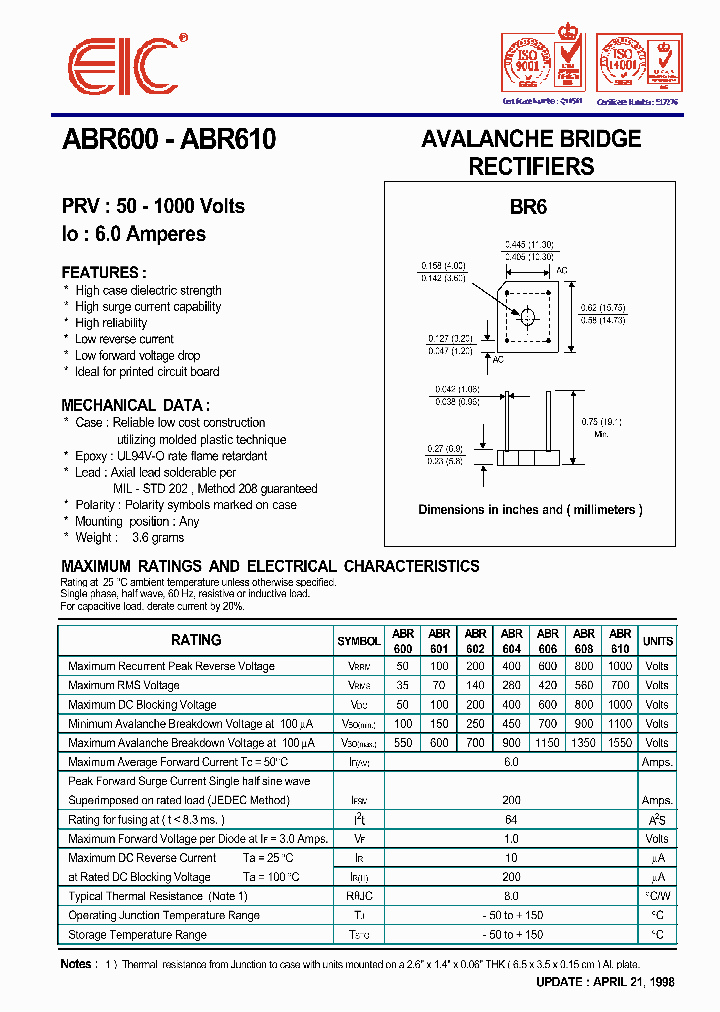 ABR600_662457.PDF Datasheet