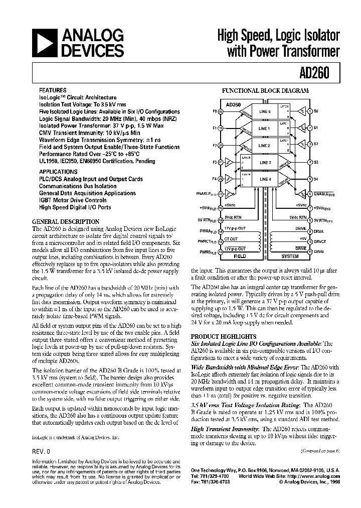 AD260_560124.PDF Datasheet