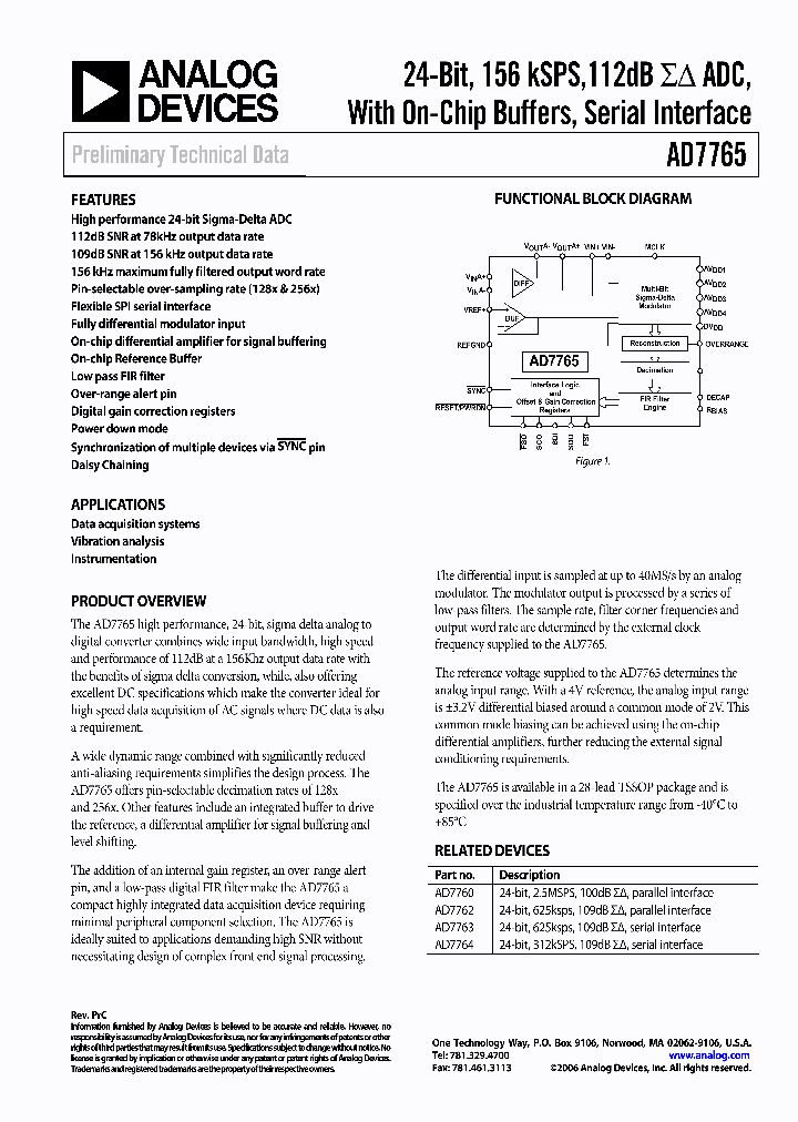AD7765BRUZ_707809.PDF Datasheet