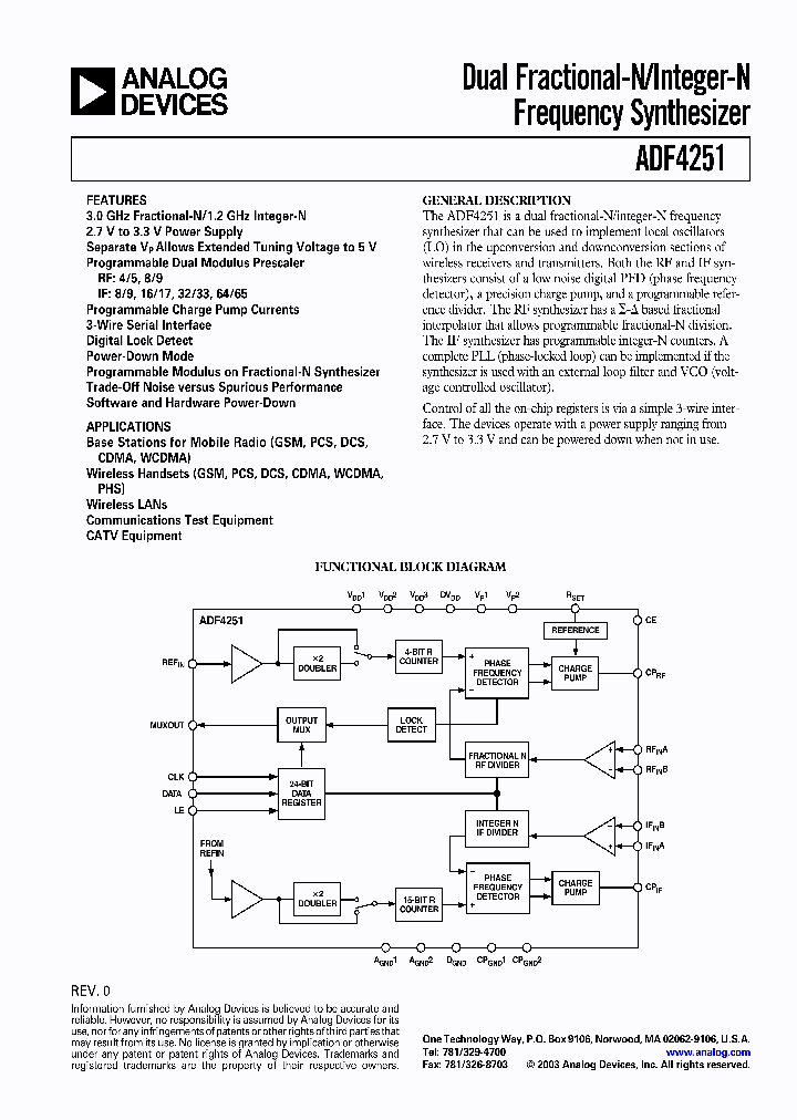 ADF4251_704324.PDF Datasheet