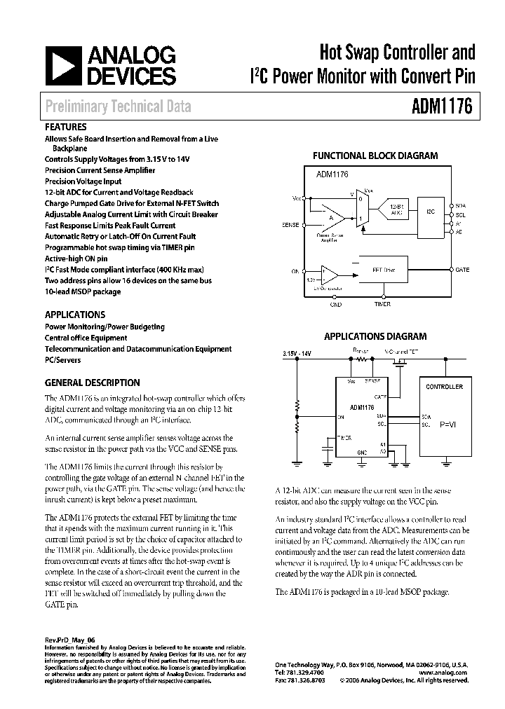 ADM1176_688913.PDF Datasheet