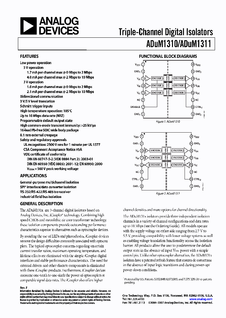 ADUM1311_686822.PDF Datasheet