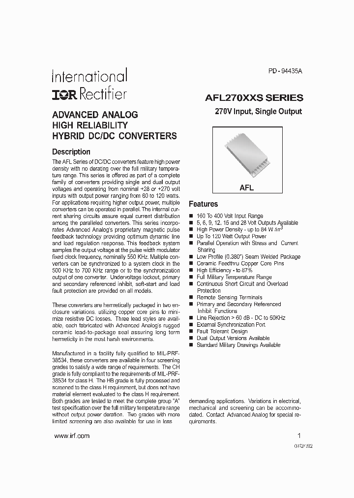 AFL27009DXHB_669851.PDF Datasheet