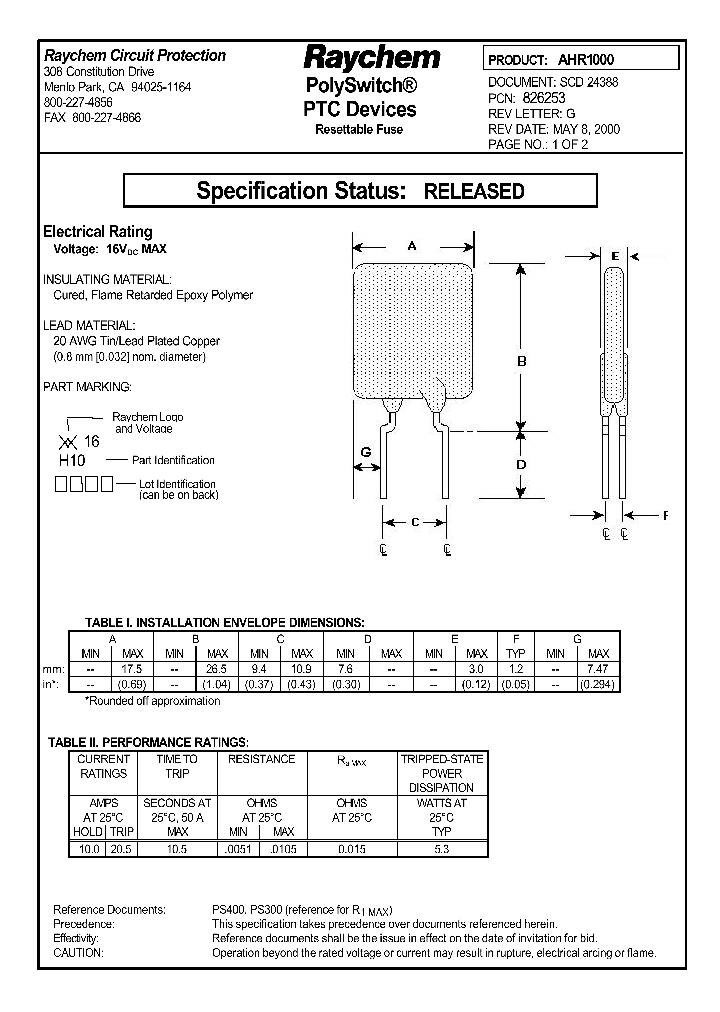 AHR1000_636438.PDF Datasheet