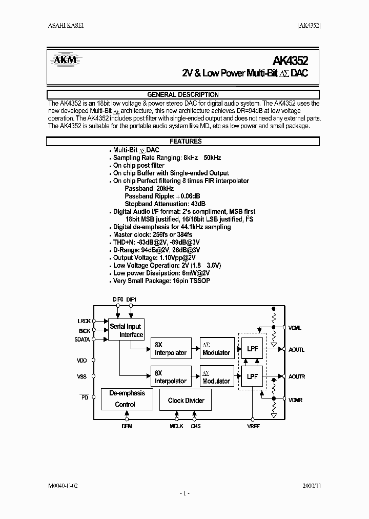 AK4352_114082.PDF Datasheet