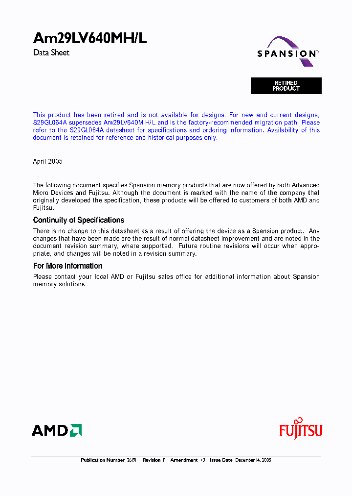 AM29LV640ML90REI_670622.PDF Datasheet