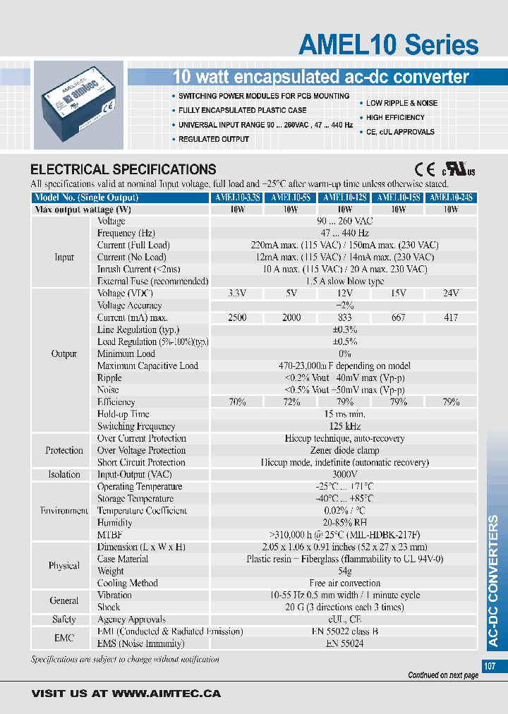 AMEL10-5S_692344.PDF Datasheet