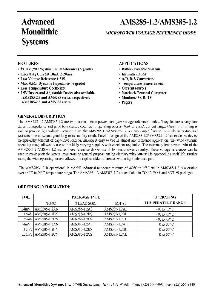 AMS285-12AL_664057.PDF Datasheet