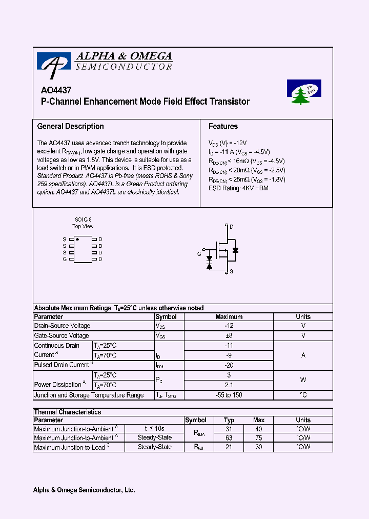 AO4437L_801669.PDF Datasheet