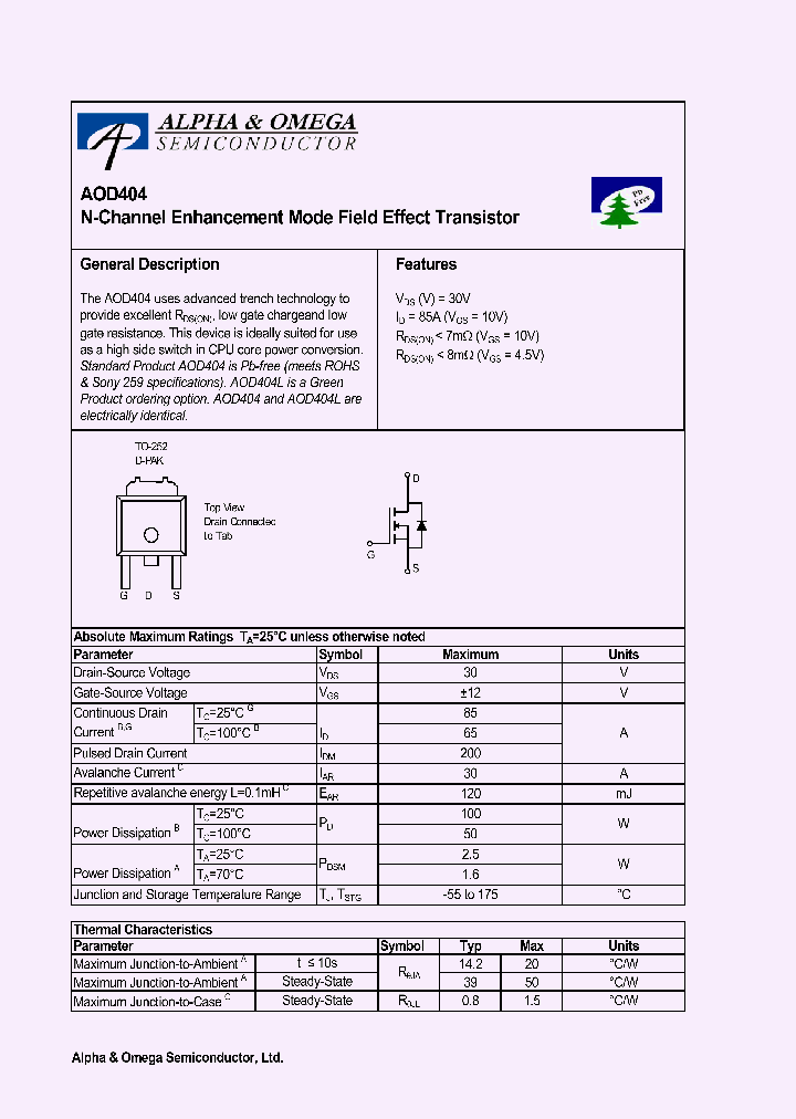AOD404L_757688.PDF Datasheet