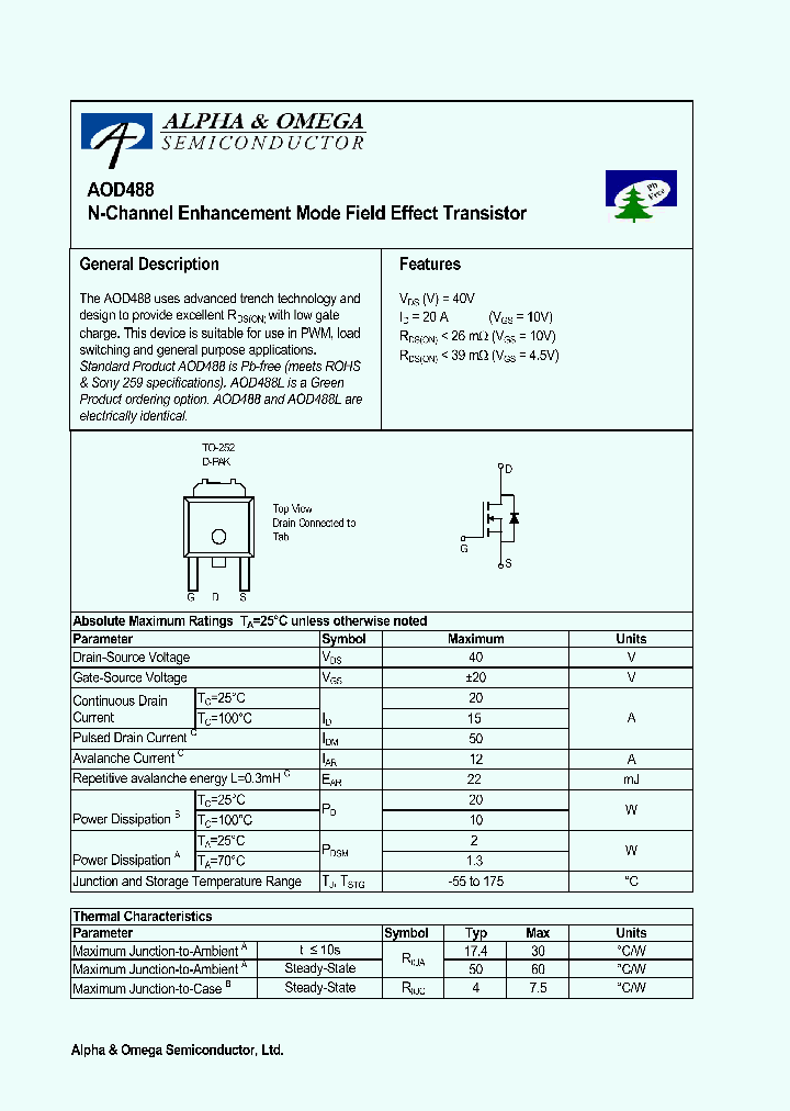 AOD488_650511.PDF Datasheet