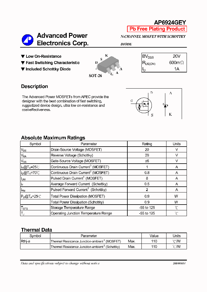 AP6924GEY_578478.PDF Datasheet