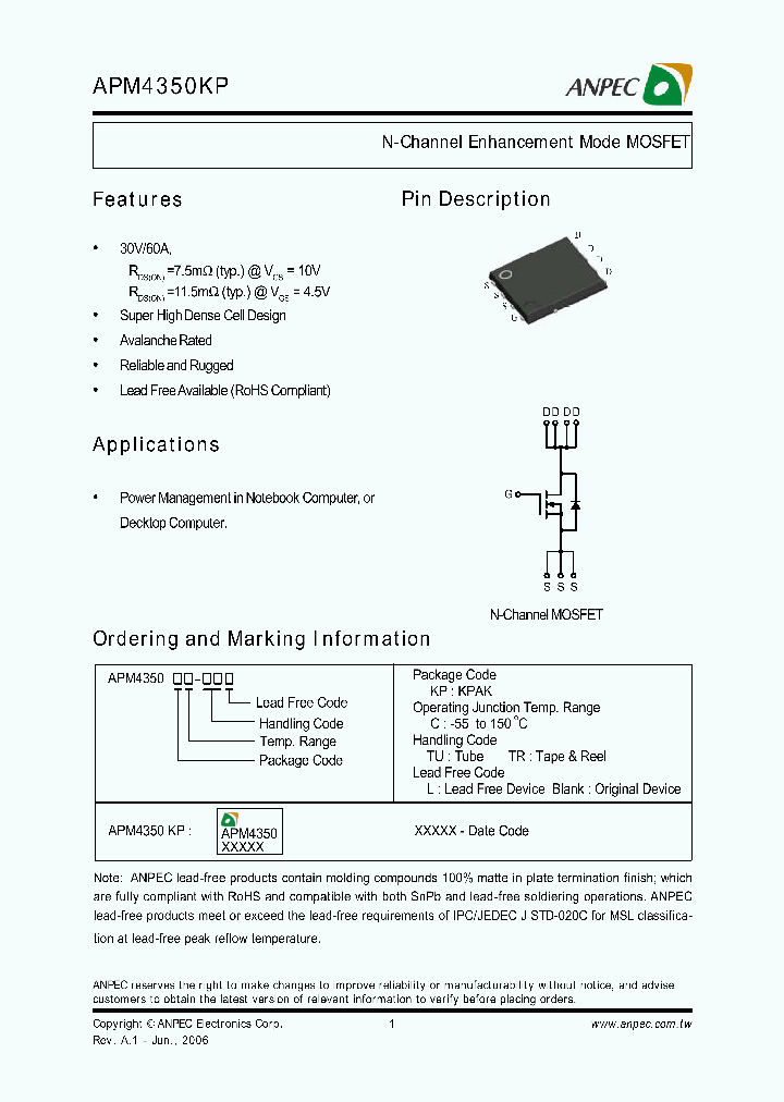 APM4350KPC-TUL_640539.PDF Datasheet