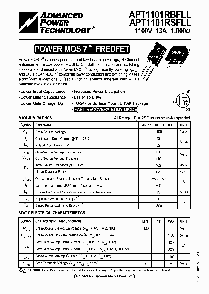 APT1101RSFLL_644205.PDF Datasheet