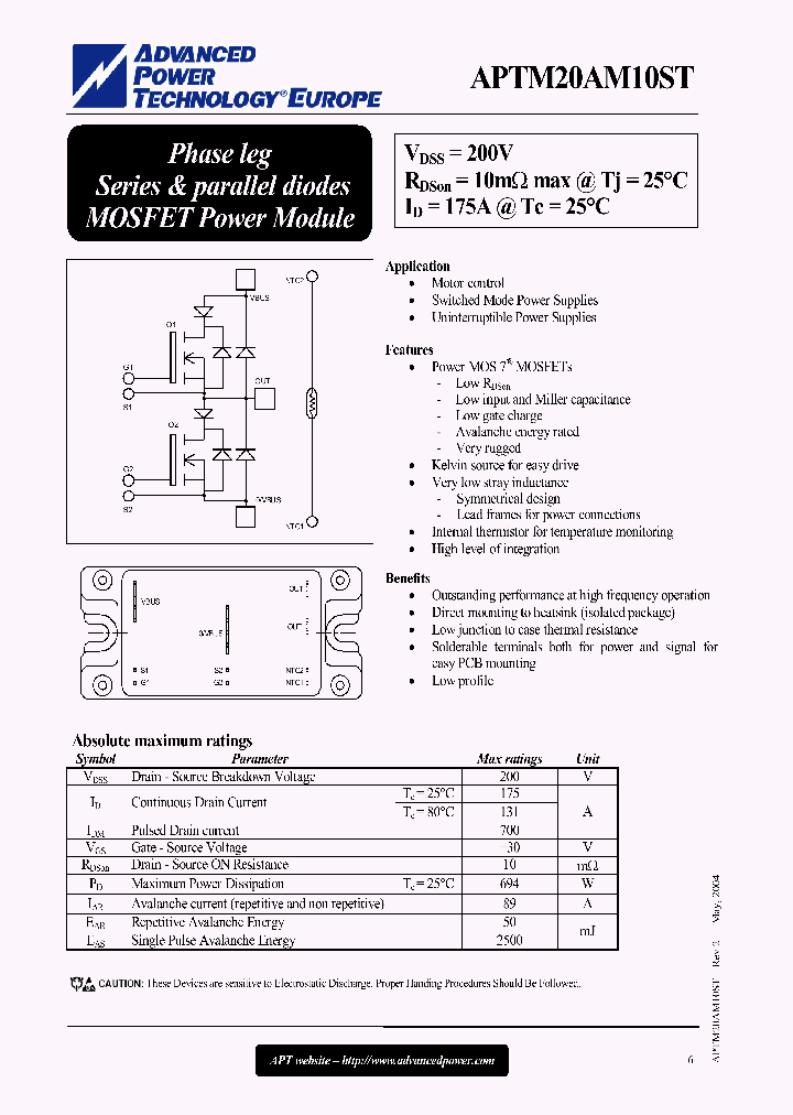 APTM20AM10ST_645963.PDF Datasheet