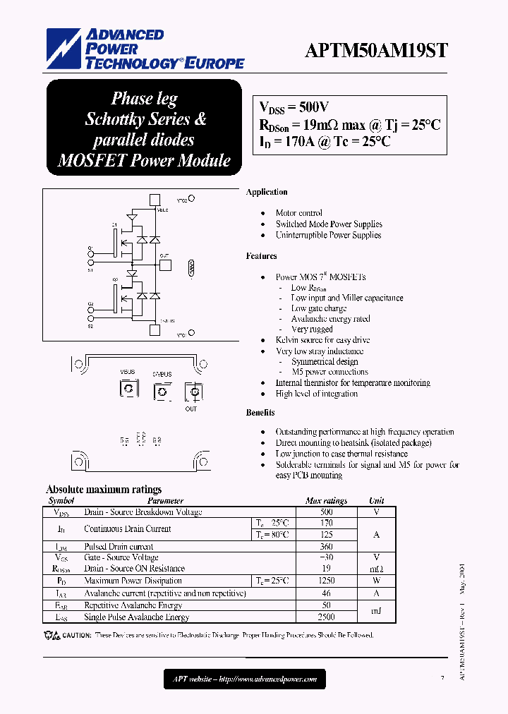 APTM50AM19ST_646029.PDF Datasheet