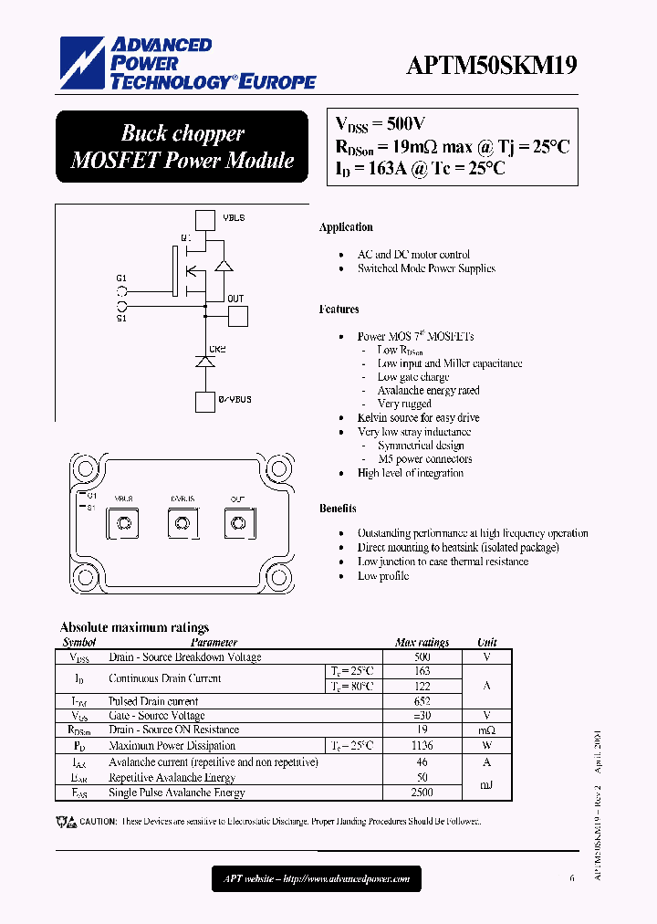 APTM50SKM19_646105.PDF Datasheet